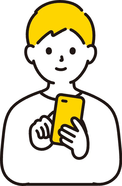 金髪操作男性画像