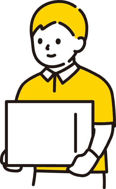 金髪運搬男性画像